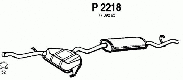 Rear Muffler (P2218)