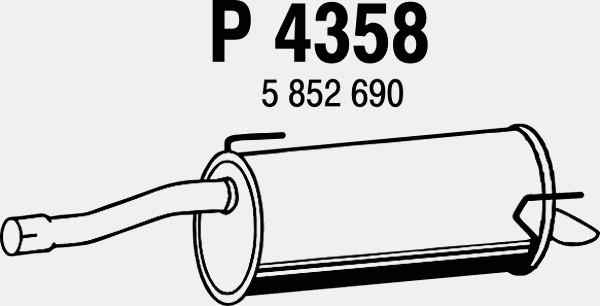 Rear Muffler (P4358)