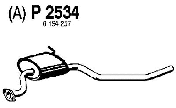 Centre Muffler (P2534)