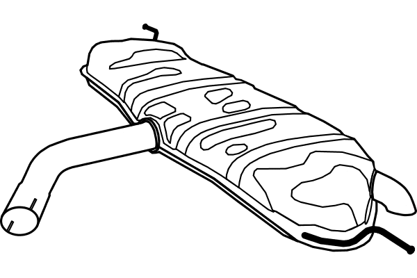 Centre Muffler (P7577)