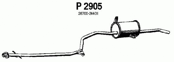 Rear Muffler (P2905)