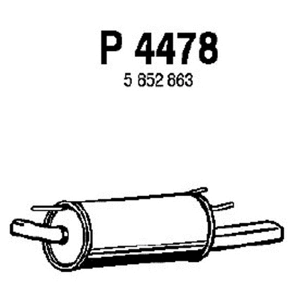 Rear Muffler (P4478)
