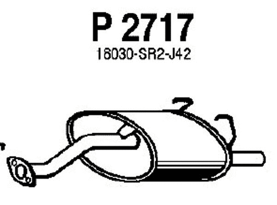 Rear Muffler (P2717)