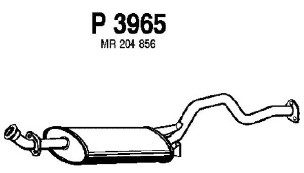 Rear Muffler (P3965)
