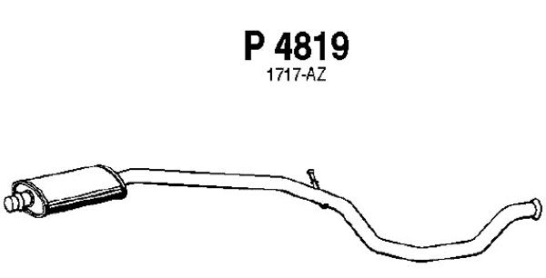 Centre Muffler (P4819)