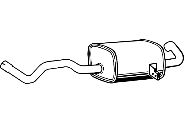 Rear Muffler (P5104)