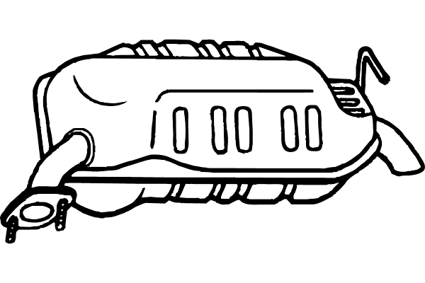 Rear Muffler (P3484)