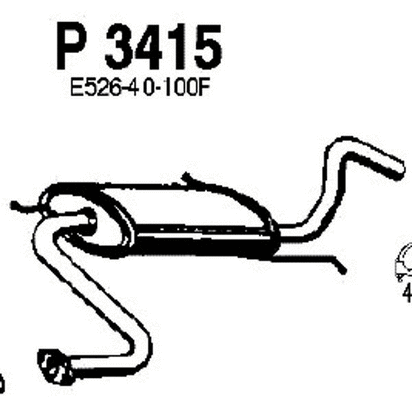 Centre Muffler (P3415)