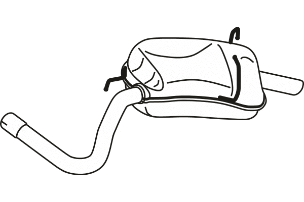 Rear Muffler (P22037)