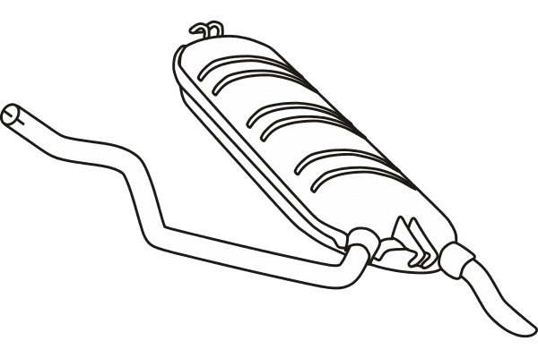 Rear Muffler (P3641)