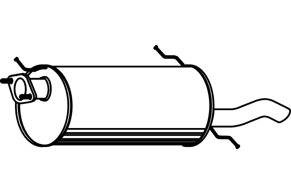 Rear Muffler (P3543)