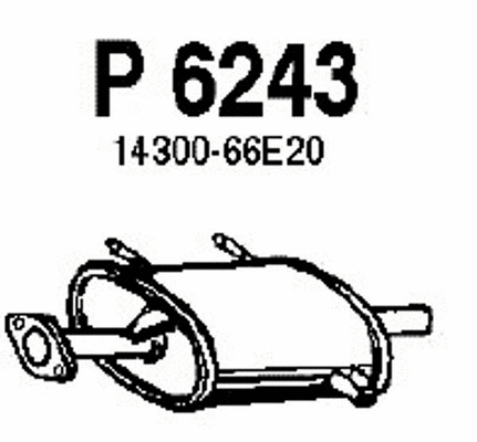 Rear Muffler (P6243)