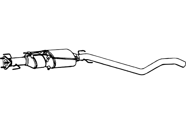 Soot/Particulate Filter, exhaust system (P9827DPF)