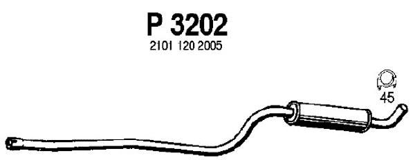 Centre Muffler (P3202)