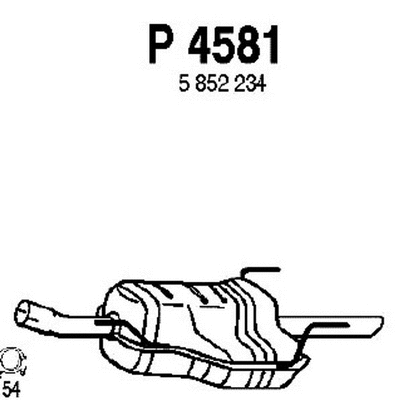 Rear Muffler (P4581)