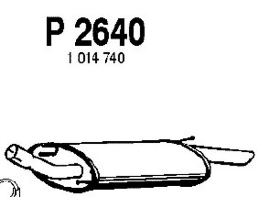Rear Muffler (P2640)
