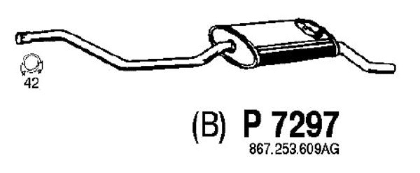 Rear Muffler (P7297)