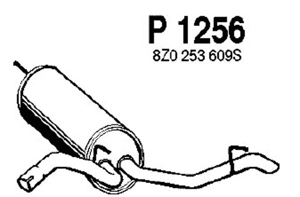 Rear Muffler (P1256)