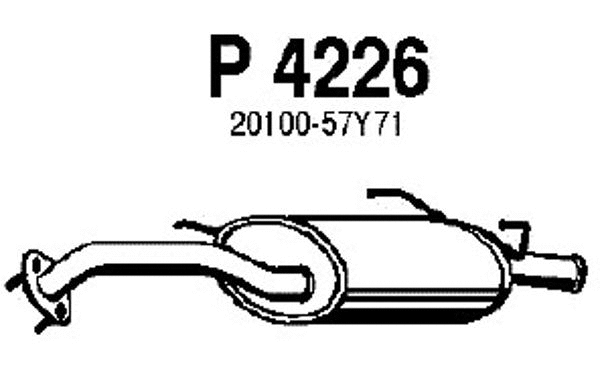 Rear Muffler (P4226)