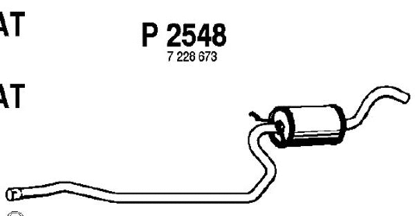 Centre Muffler (P2548)