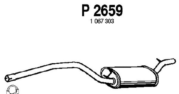 Centre Muffler (P2659)