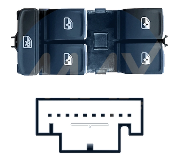 Switch, window regulator (7226,215,3)