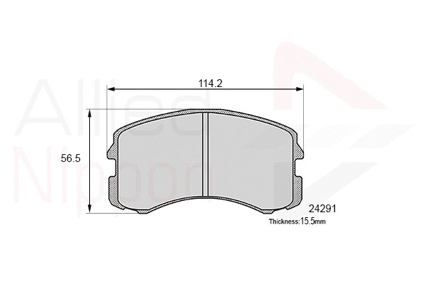 Brake Pad Set, disc brake (ADB06061)
