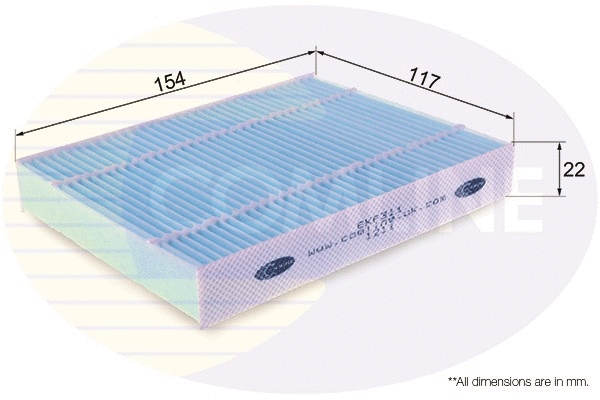 Filter, cabin air (EKF311)