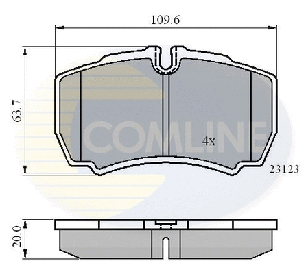 Brake Pad Set, disc brake (CBP01034)