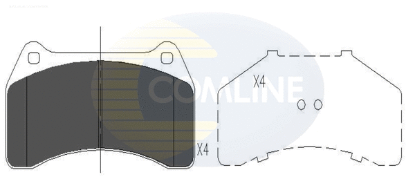 Brake Pad Set, disc brake (CBP06056)