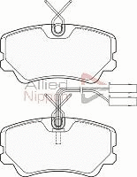 Brake Pad Set, disc brake (ADB1546)