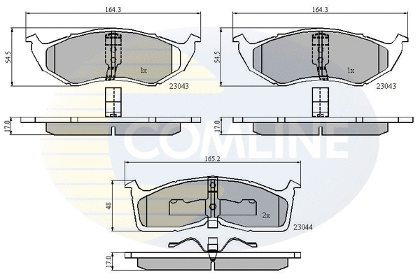 Brake Pad Set, disc brake (CBP3850)