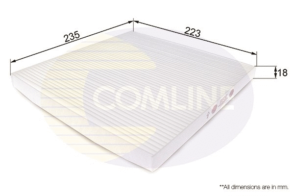 Filter, cabin air (EKF213)