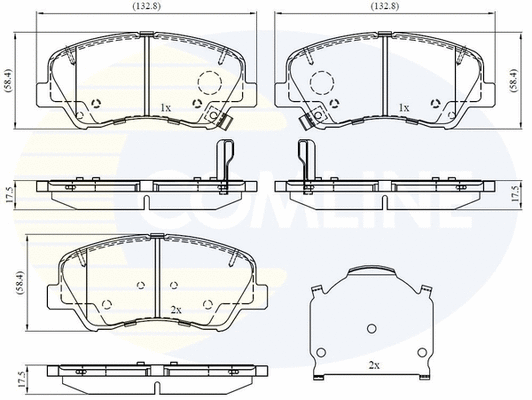 Brake Pad Set, disc brake (CBP32493)