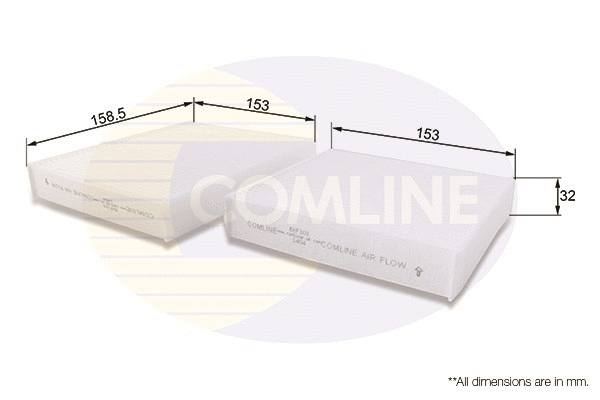 Filter, cabin air (EKF101)