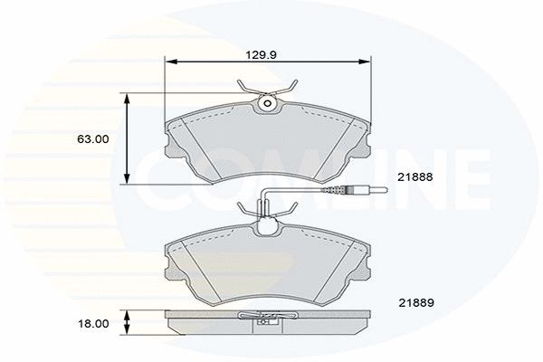 Brake Pad Set, disc brake (CBP11539)