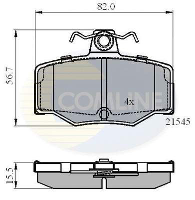Brake Pad Set, disc brake (CBP0878)