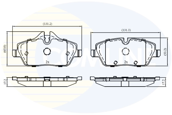 Brake Pad Set, disc brake (ADB02160)