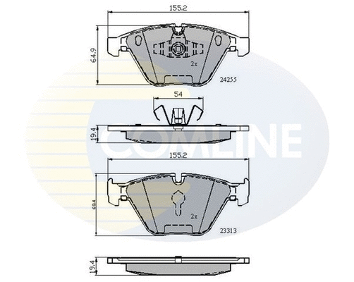 Brake Pad Set, disc brake (CBP01700)