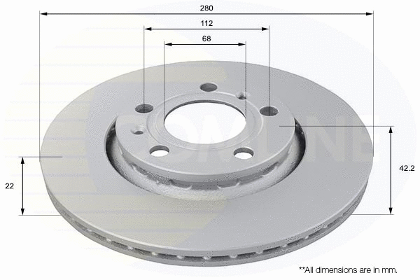 Brake Disc (ADC2608V)