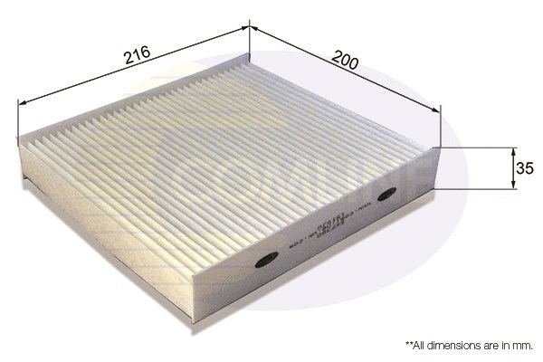 Filter, cabin air (EKF380)