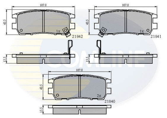 Brake Pad Set, disc brake (CBP3233)