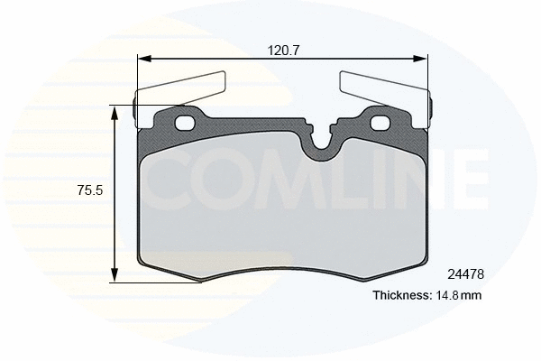 Brake Pad Set, disc brake (CBP02109)