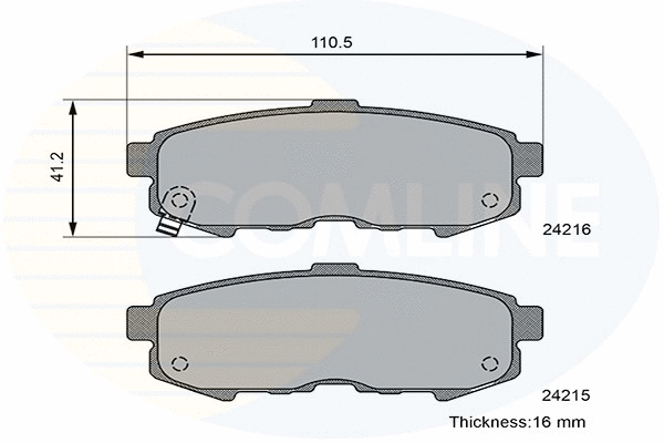 Brake Pad Set, disc brake (CBP36088)