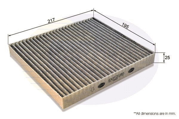 Filter, cabin air (EKF318A)