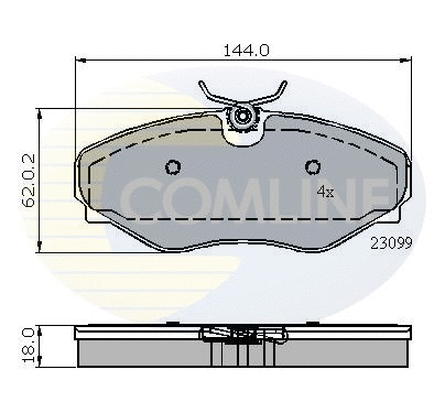 Brake Pad Set, disc brake (CBP01766)