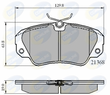 Brake Pad Set, disc brake (CBP0493)