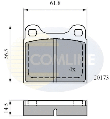 Brake Pad Set, disc brake (CBP0731)