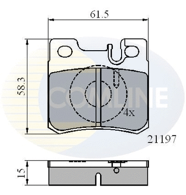 Brake Pad Set, disc brake (CBP0226)