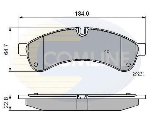 Brake Pad Set, disc brake (CBP01727)